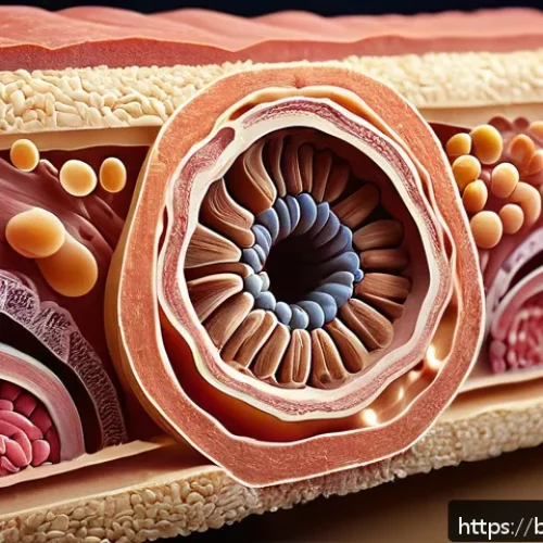 항체와 면역 반응 - A highly detailed anatomical illustration showcasing the human skin as the first line of defense aga...